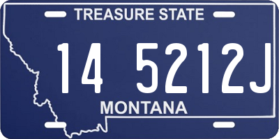 MT license plate 145212J