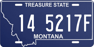 MT license plate 145217F