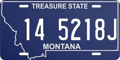 MT license plate 145218J