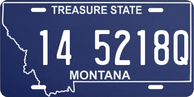 MT license plate 145218Q