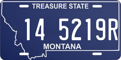 MT license plate 145219R