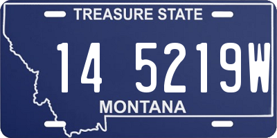 MT license plate 145219W