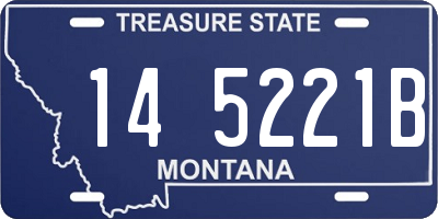 MT license plate 145221B
