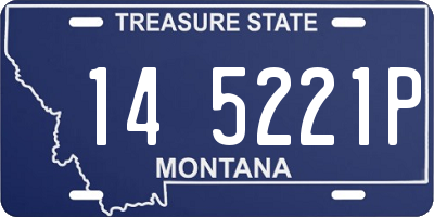MT license plate 145221P