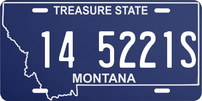 MT license plate 145221S