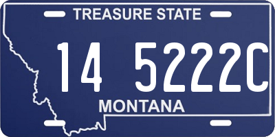 MT license plate 145222C