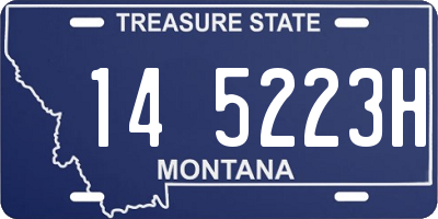 MT license plate 145223H