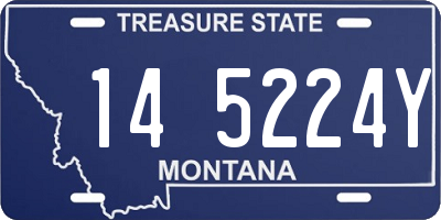 MT license plate 145224Y