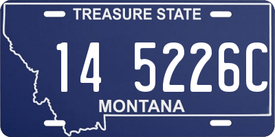 MT license plate 145226C