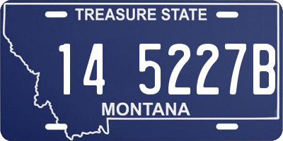 MT license plate 145227B
