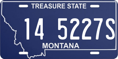 MT license plate 145227S