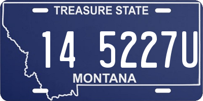 MT license plate 145227U