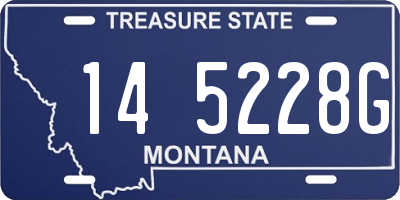 MT license plate 145228G
