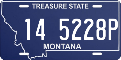 MT license plate 145228P