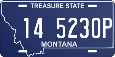 MT license plate 145230P