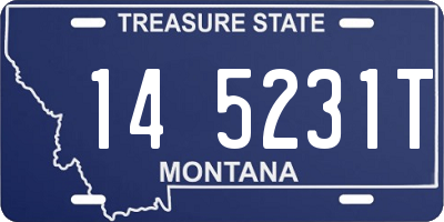 MT license plate 145231T