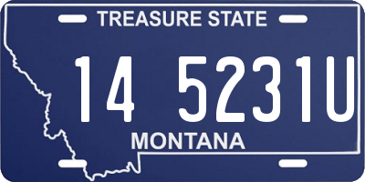 MT license plate 145231U