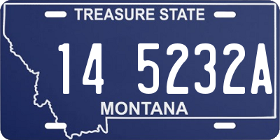 MT license plate 145232A
