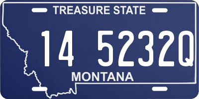 MT license plate 145232Q