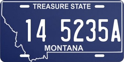 MT license plate 145235A