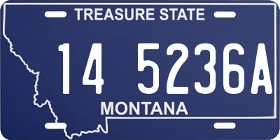 MT license plate 145236A