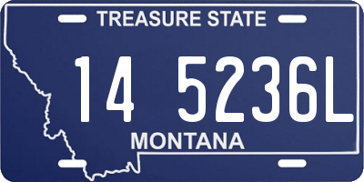 MT license plate 145236L