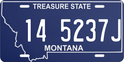 MT license plate 145237J