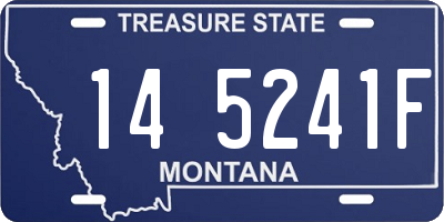 MT license plate 145241F