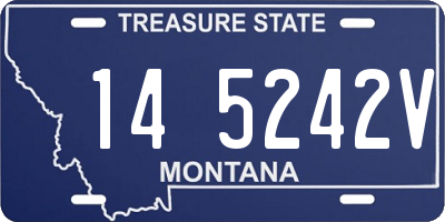 MT license plate 145242V