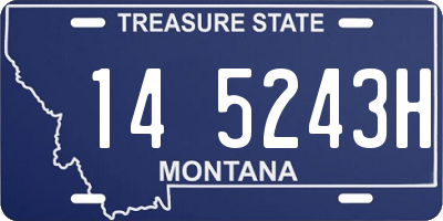 MT license plate 145243H