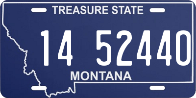 MT license plate 145244O