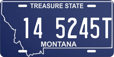 MT license plate 145245T