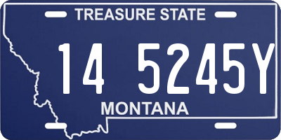 MT license plate 145245Y