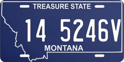 MT license plate 145246V