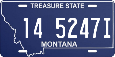 MT license plate 145247I