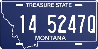 MT license plate 145247Q