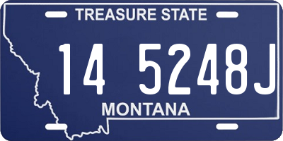 MT license plate 145248J