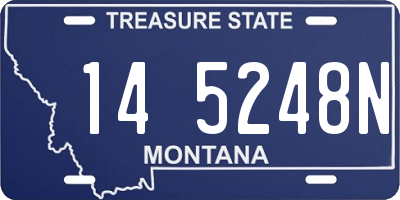 MT license plate 145248N