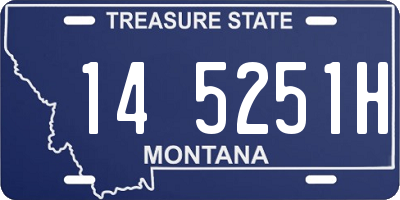 MT license plate 145251H