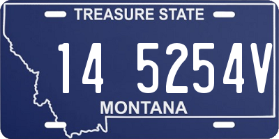MT license plate 145254V