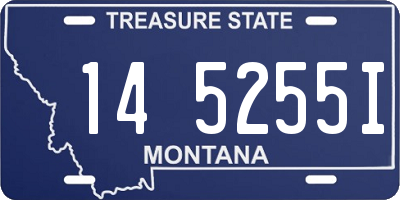 MT license plate 145255I