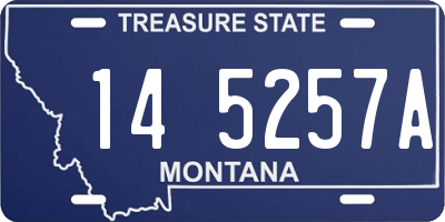 MT license plate 145257A