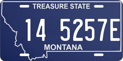 MT license plate 145257E