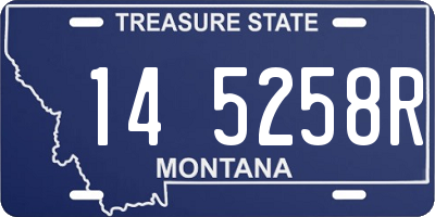 MT license plate 145258R