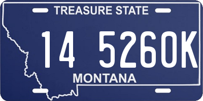 MT license plate 145260K