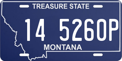 MT license plate 145260P