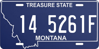 MT license plate 145261F