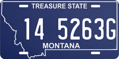 MT license plate 145263G