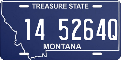 MT license plate 145264Q