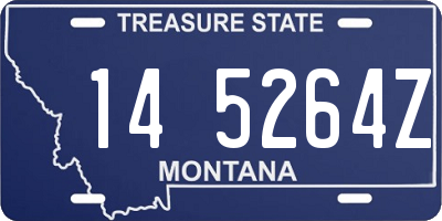 MT license plate 145264Z
